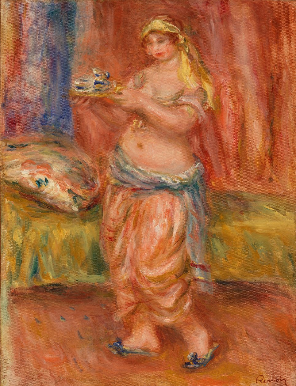 Çay Setli Odalık by Pierre Auguste Renoir