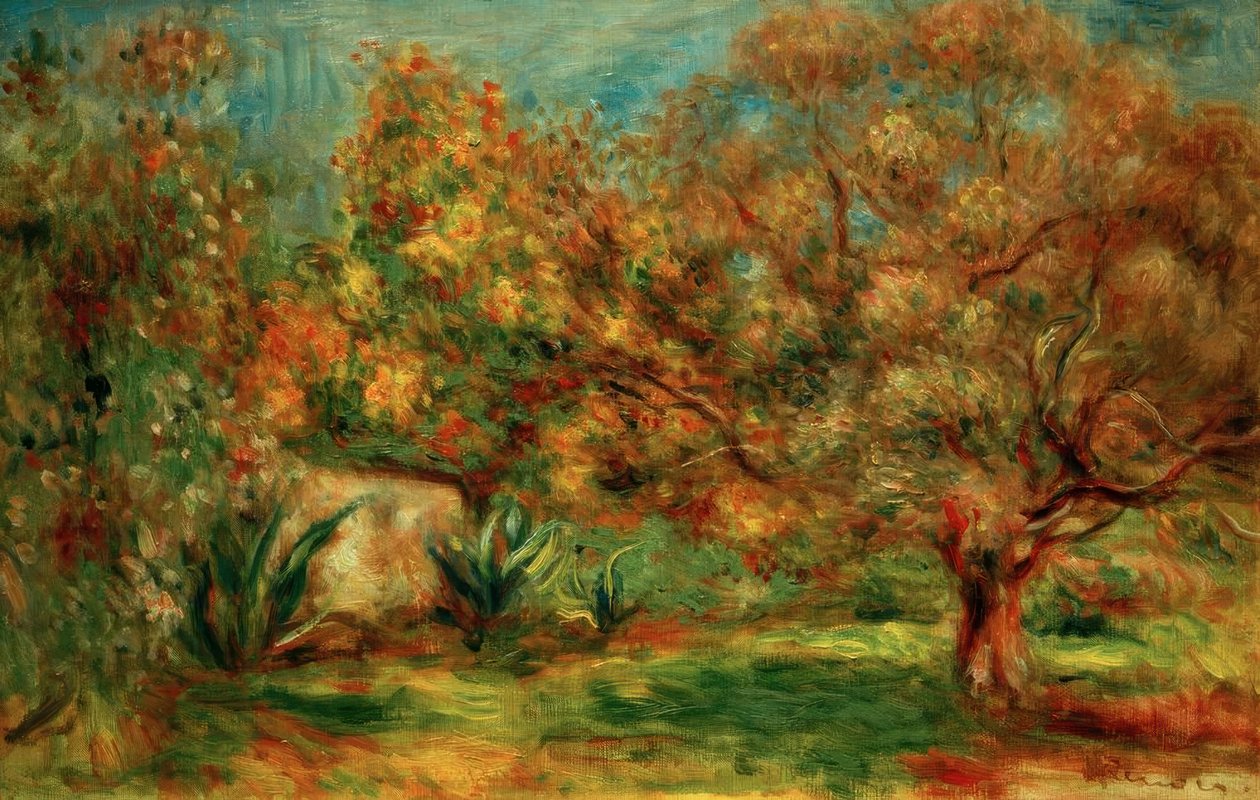 Zeytin bahçesi by Pierre Auguste Renoir