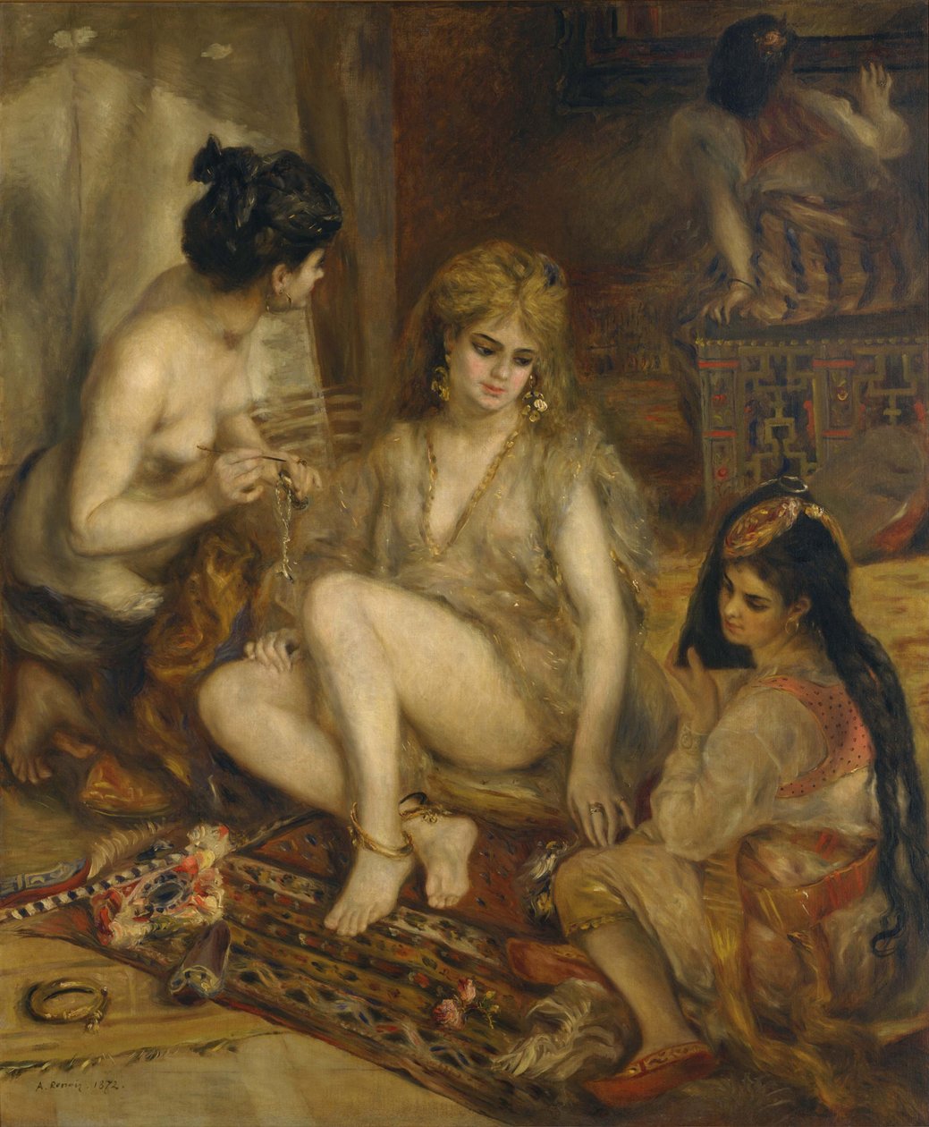 Parisiennes, Cezayir Kostüm Hareminde, 1872 by Pierre Auguste Renoir