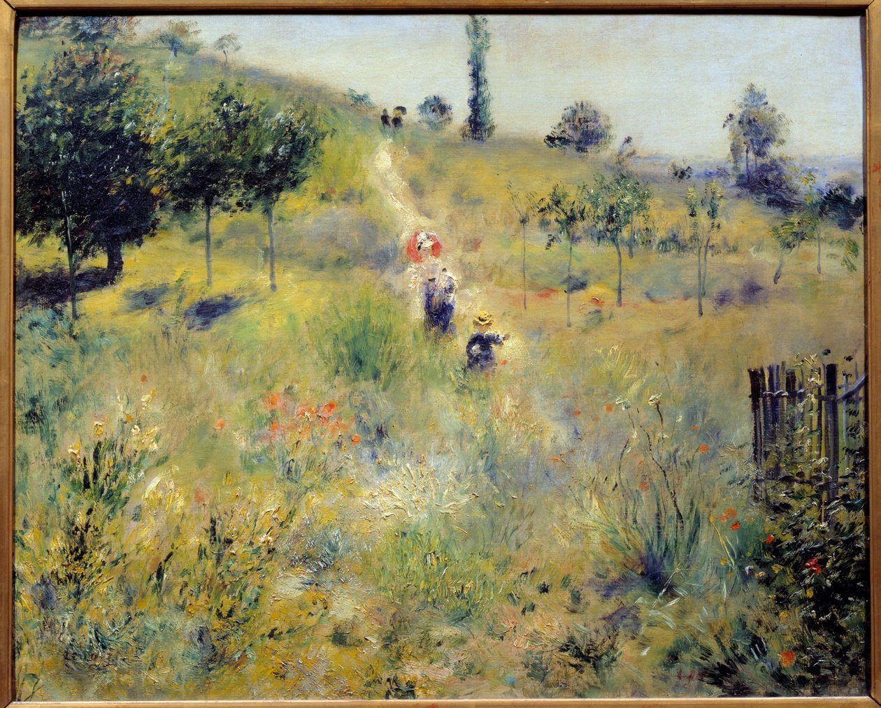 Yüksek otlarda yükselen yol Resim Pierre Auguste Renoir (1841-1919) 1875 Güneş. 0,6x0,74 m Paris, Orsay Müzesi by Pierre Auguste Renoir