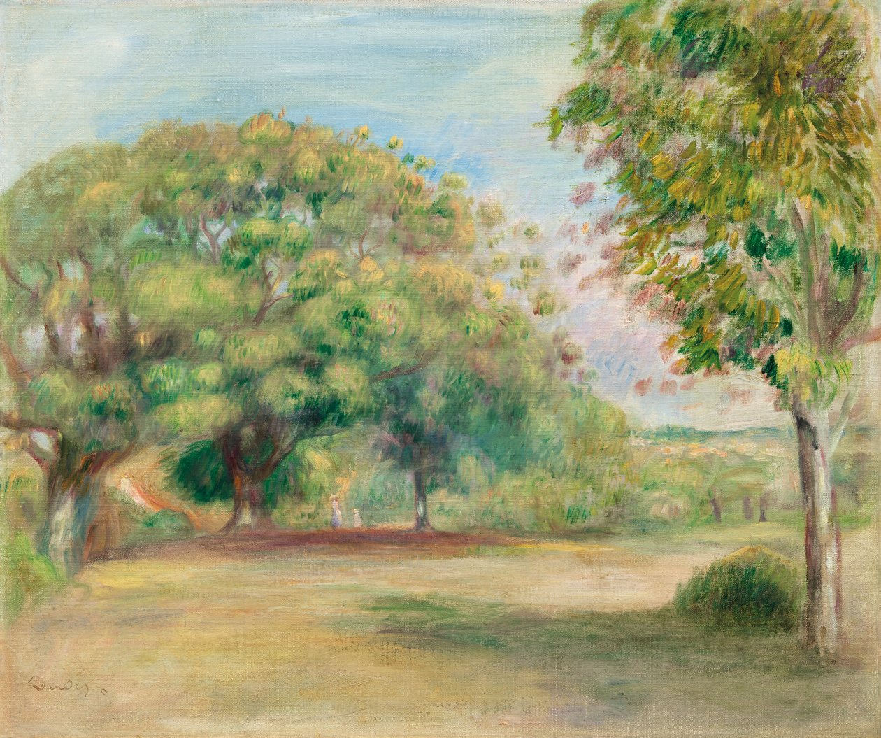 Paysaj, c. 1892 (tuval üzerine yağlı boya) by Pierre Auguste Renoir