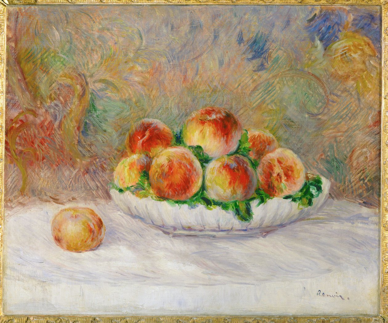 Peches (tuval üzerine yağlıboya) by Pierre Auguste Renoir