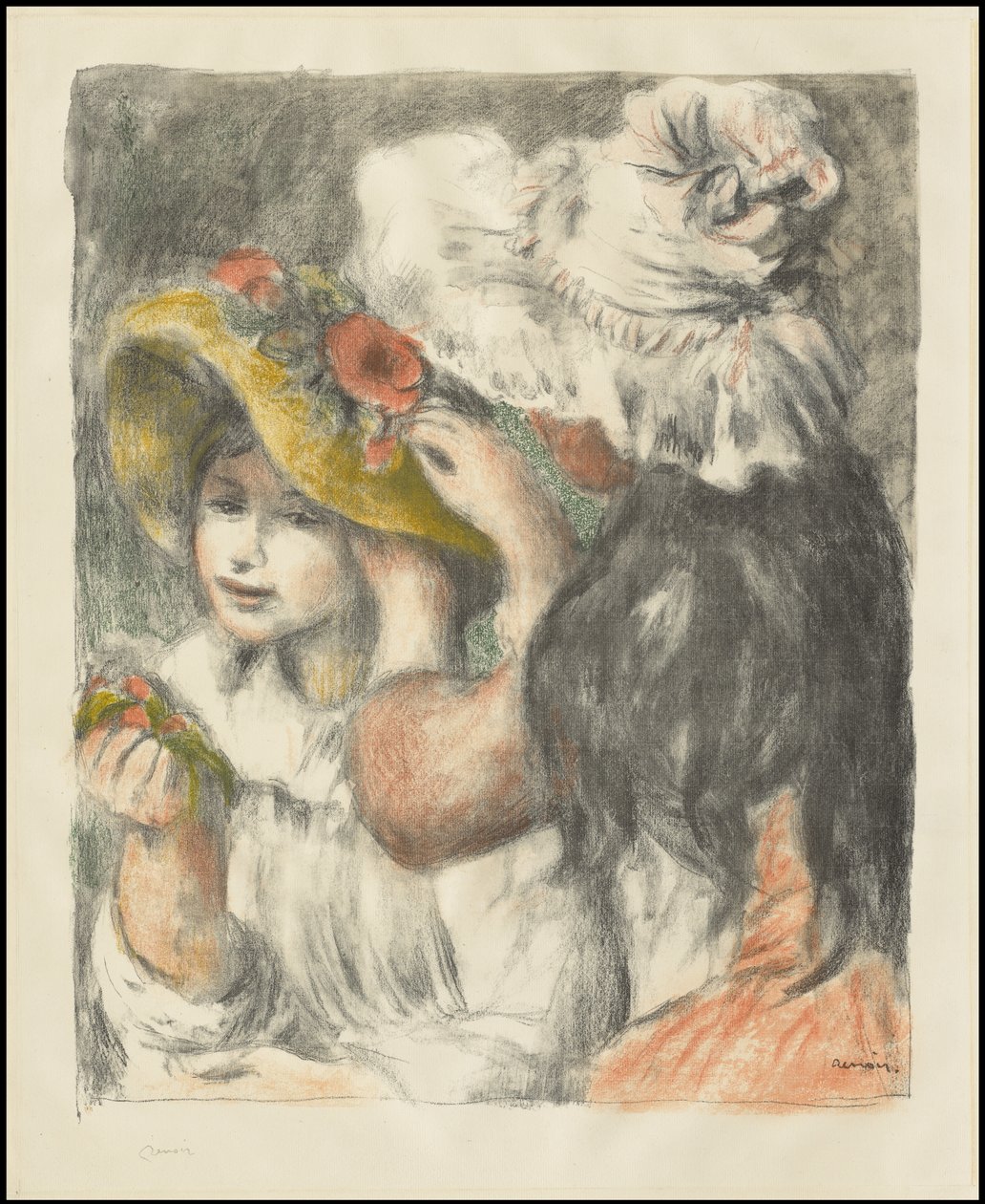 Şapkayı İğnelemek: İkinci Plaka, c.1898 by Pierre Auguste Renoir