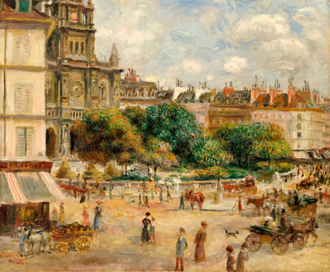 Place de la Trinite, 1893 by Pierre Auguste Renoir