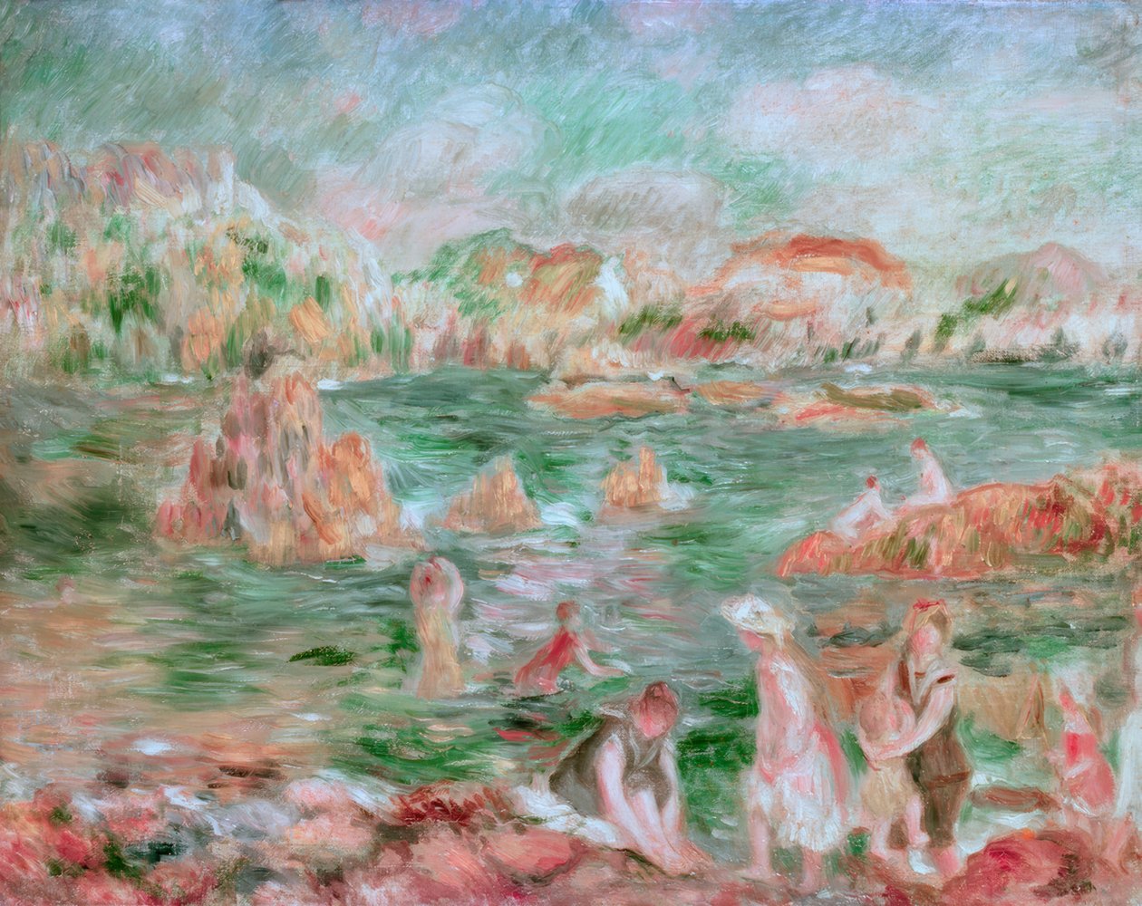 Guernsey Plajı by Pierre Auguste Renoir