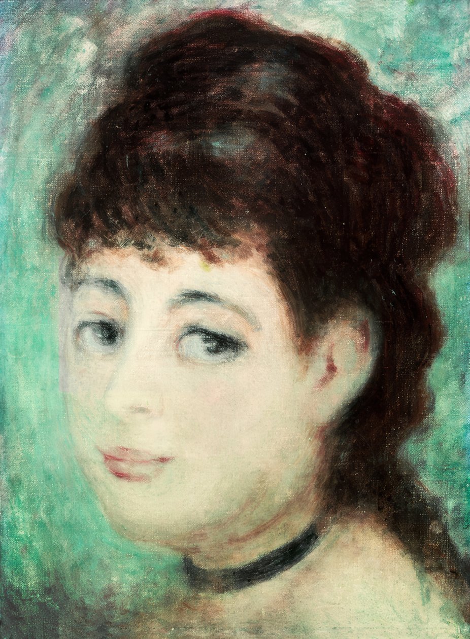 genç bir kadın portresi by Pierre Auguste Renoir
