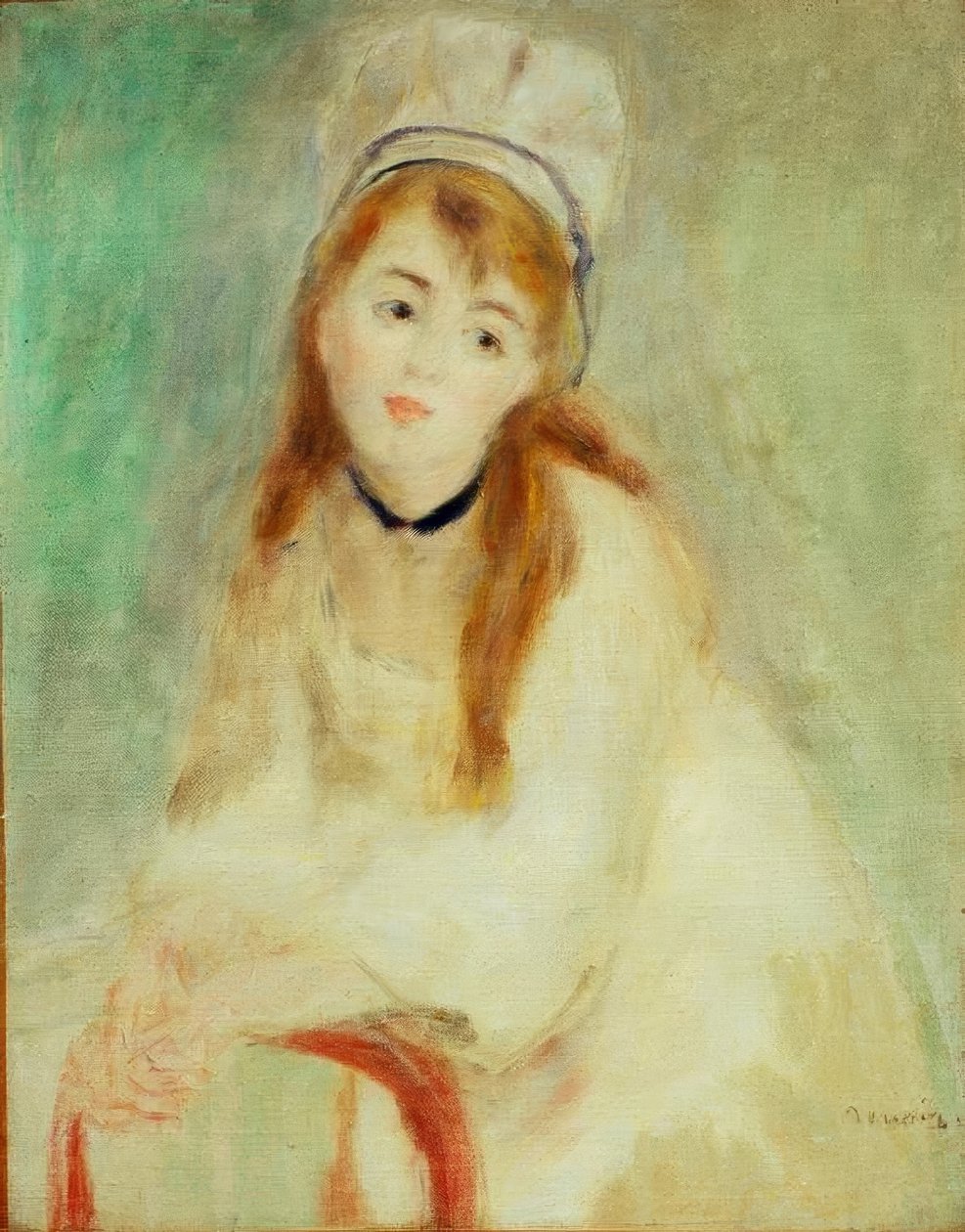 Genç bir kadının portresi. Beyaz Senfoni by Pierre Auguste Renoir