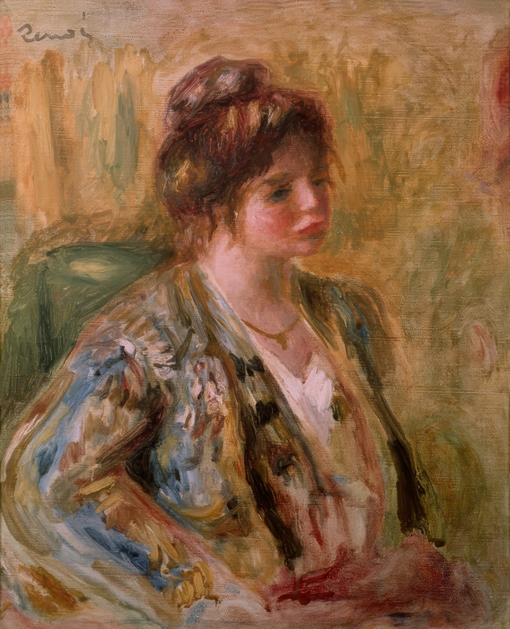 genç kız portresi by Pierre Auguste Renoir