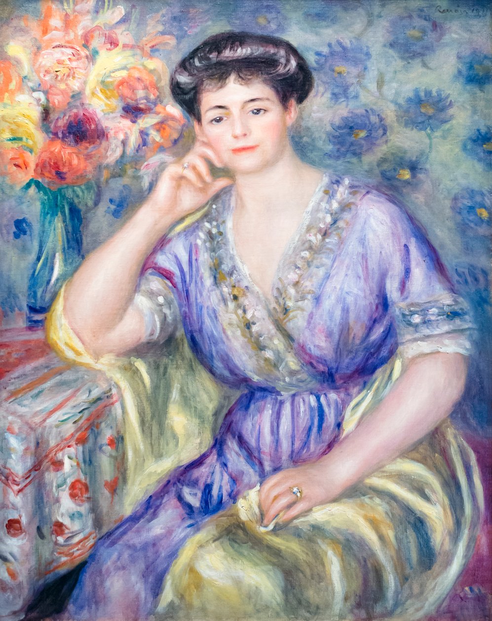 Madam Joseph Durand Ruel'in Portresi by Pierre Auguste Renoir