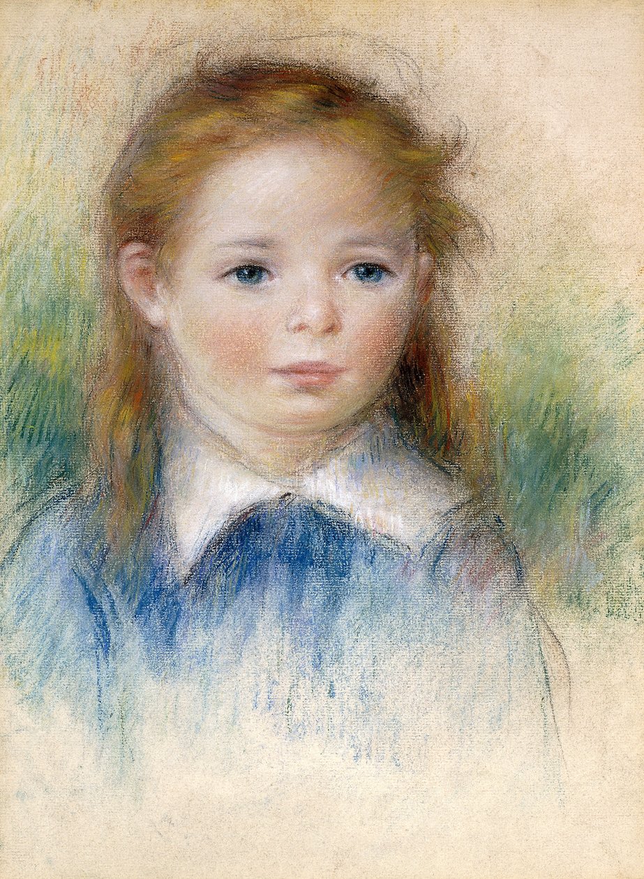 Bir Kızın Portresi; Küçük Bir Kızın Portresi, by Pierre Auguste Renoir