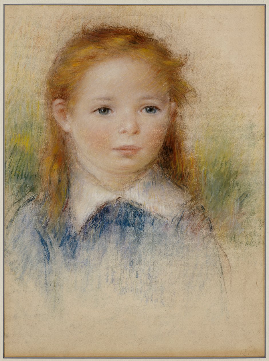genç bir kızın portresi by Pierre Auguste Renoir