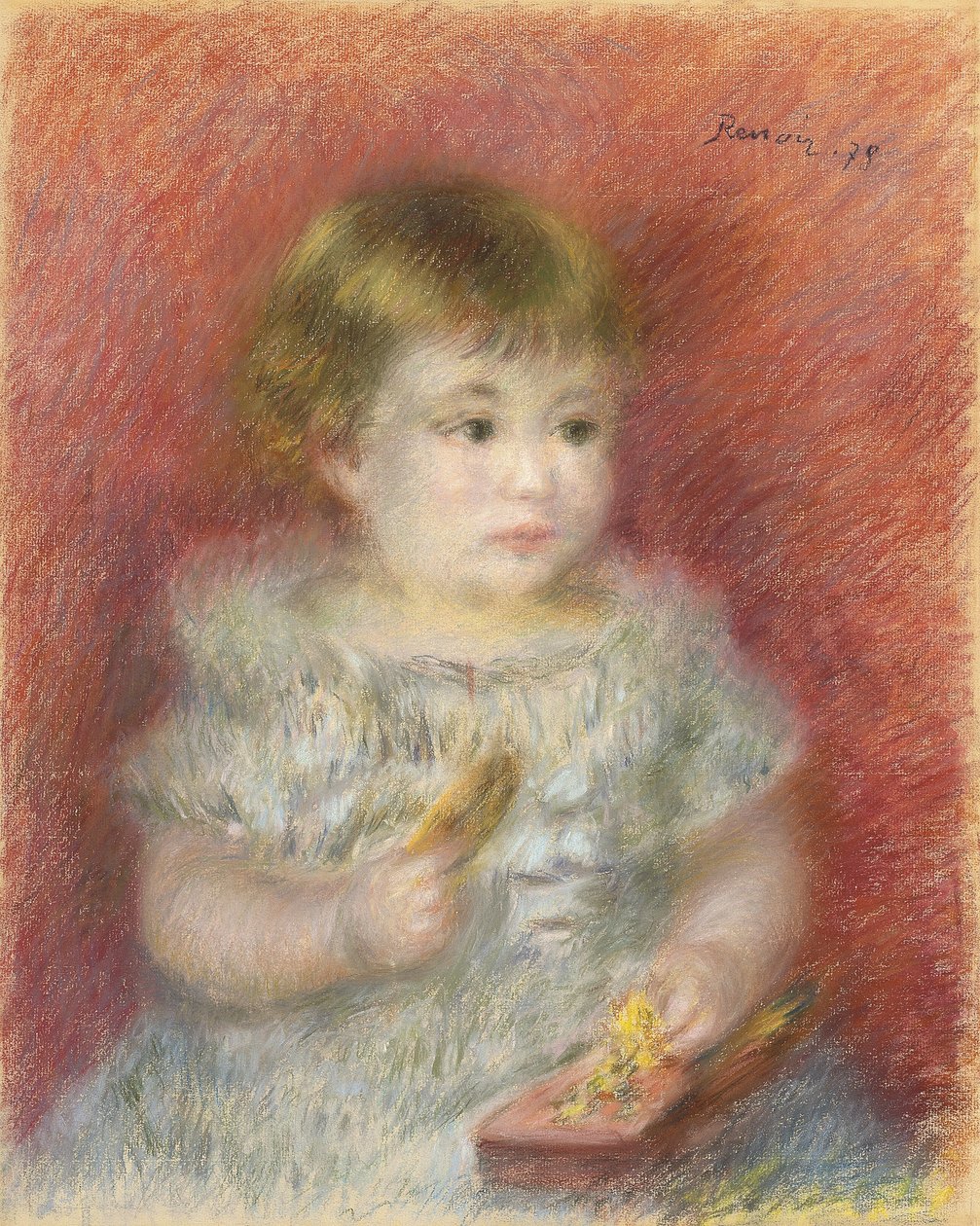 Bir bebeğin portresi, 1878 by Pierre Auguste Renoir