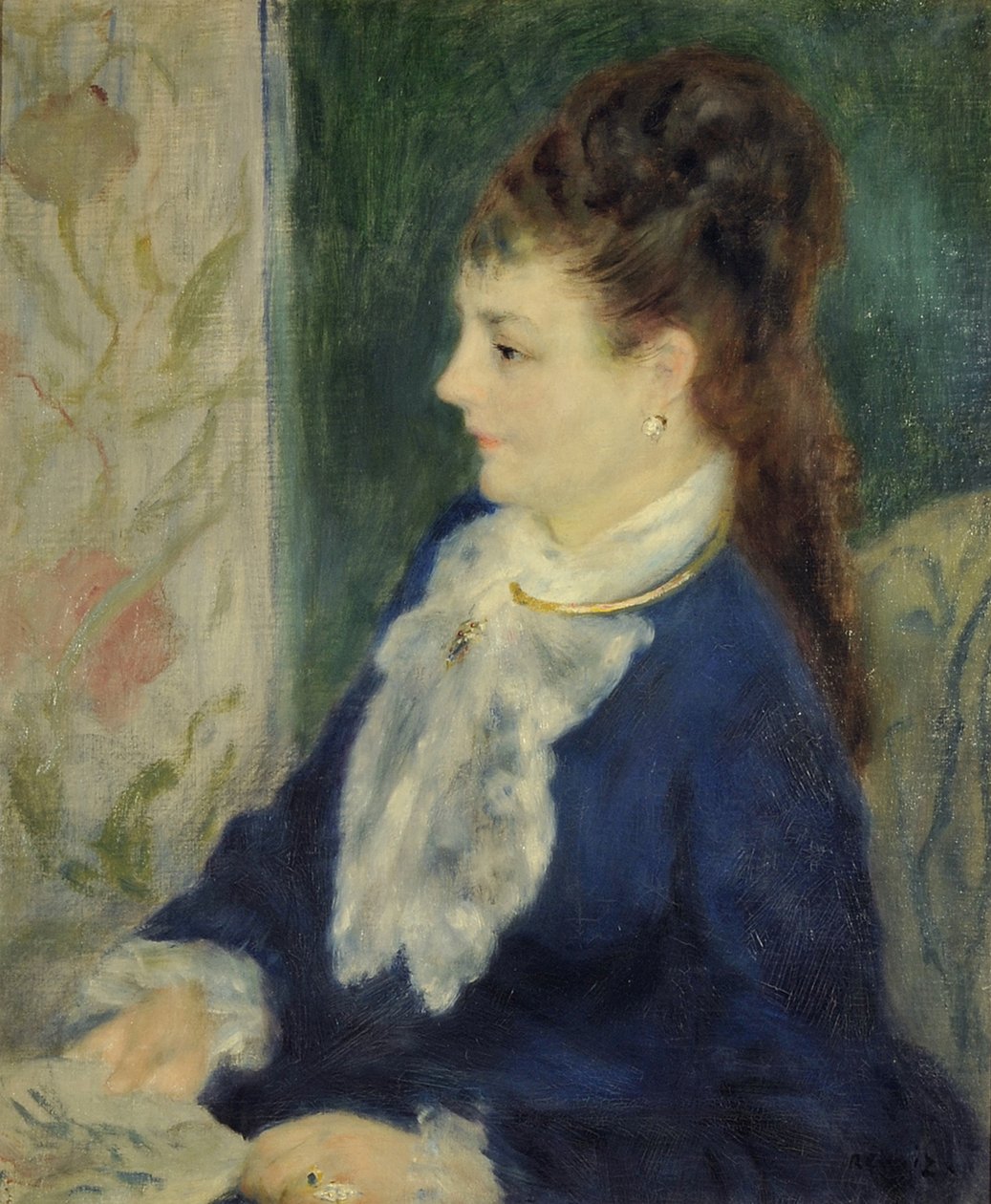 Madam X'in portresi, 1875 by Pierre Auguste Renoir