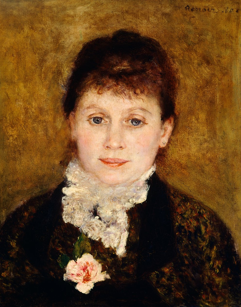 Pierre-Auguste Renoir (1841-1919) tarafından kadın portresi by Pierre Auguste Renoir