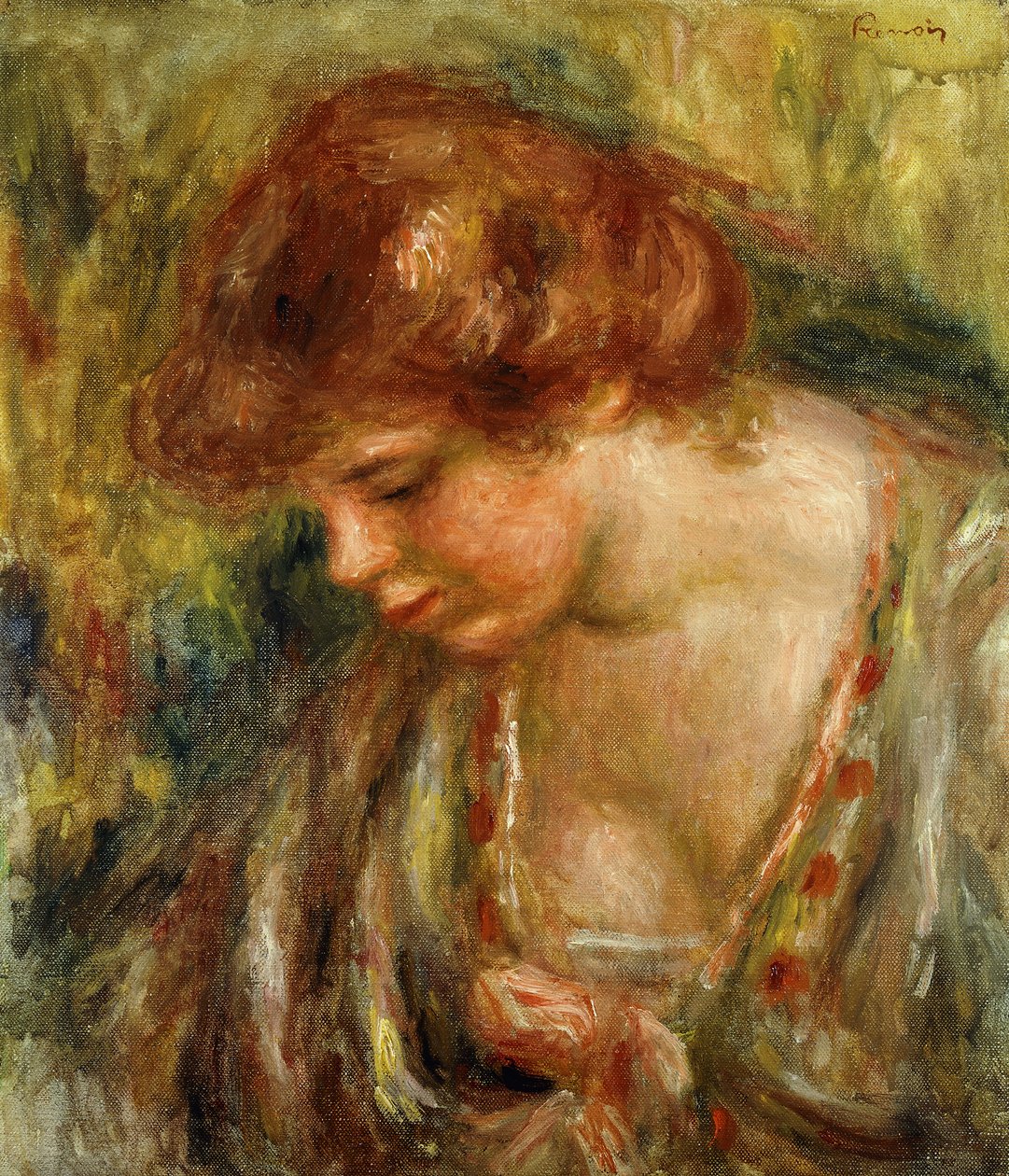 Başı Eğilmiş Andree Profili; Profil d"Andree Penchee, c.1917 by Pierre Auguste Renoir