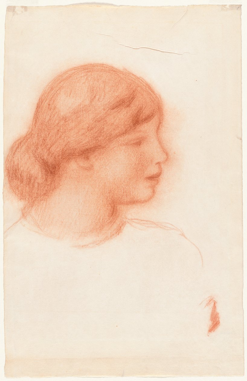 Genç Bir Kadının Profili by Pierre Auguste Renoir
