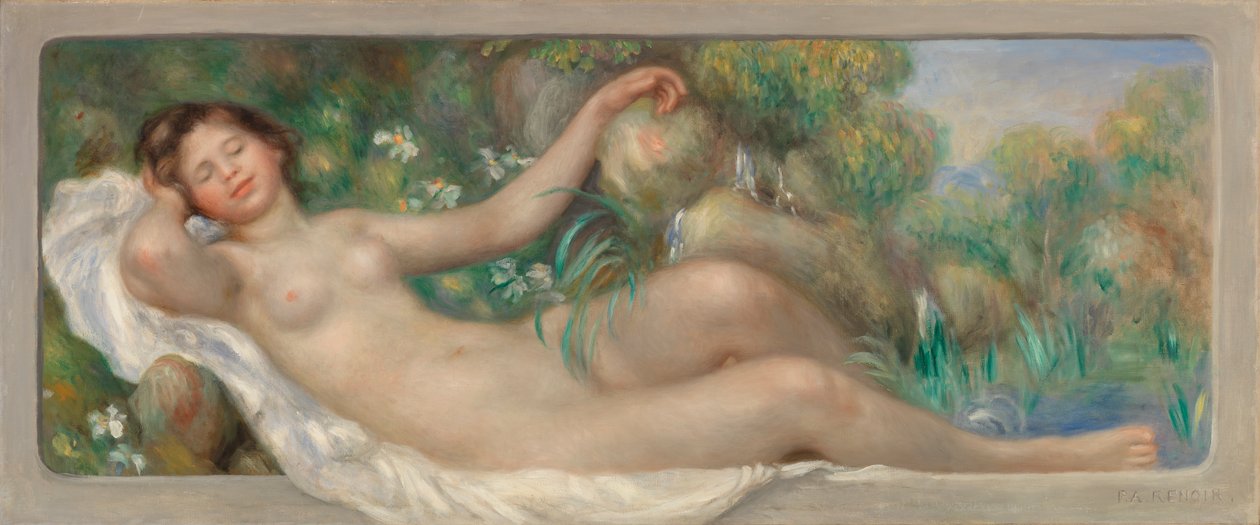 Yatan Çıplak (La Source) by Pierre Auguste Renoir