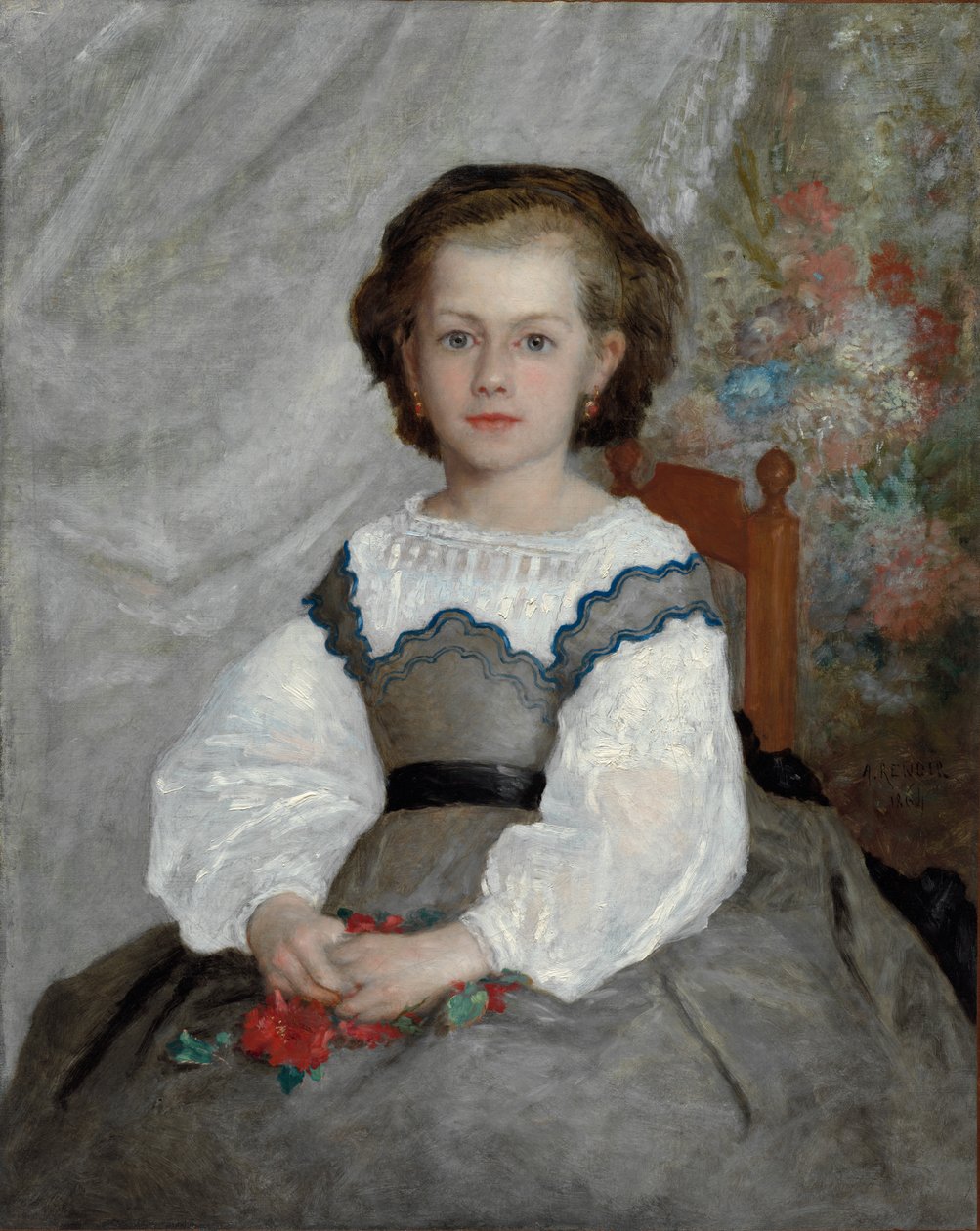 Romaine Lacaux, 1864. by Pierre Auguste Renoir
