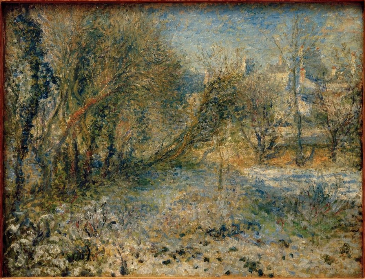 Kar manzarası by Pierre Auguste Renoir