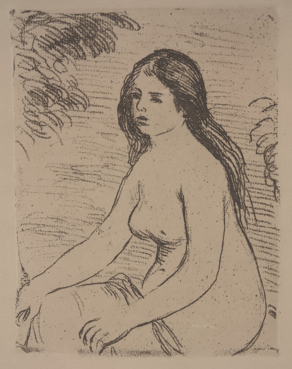 Oturan Kadın Çıplak by Pierre Auguste Renoir