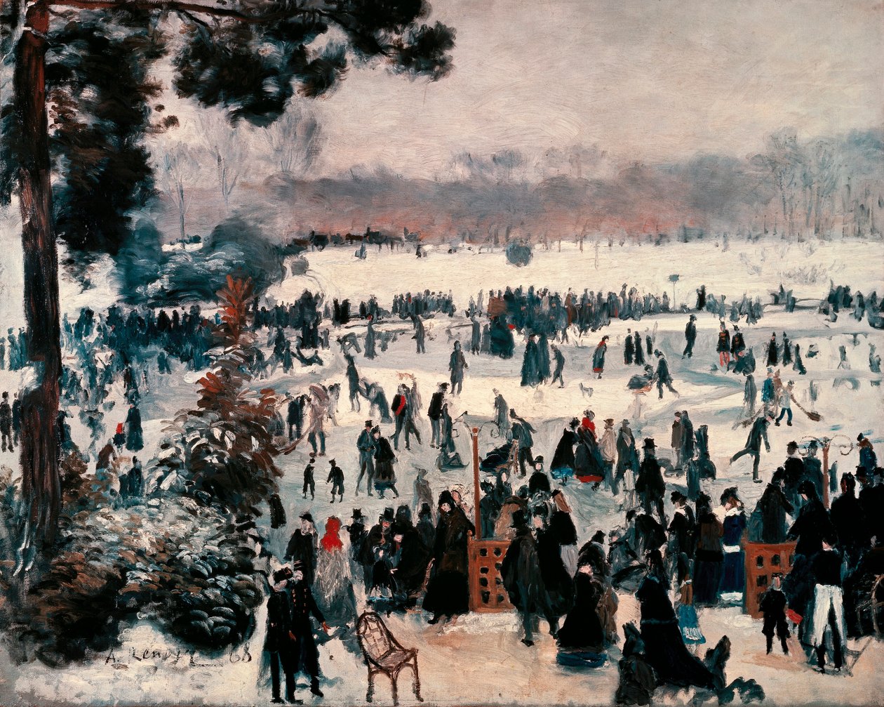 “Paris'teki Bois de Boulogne'daki Patenciler” by Pierre Auguste Renoir