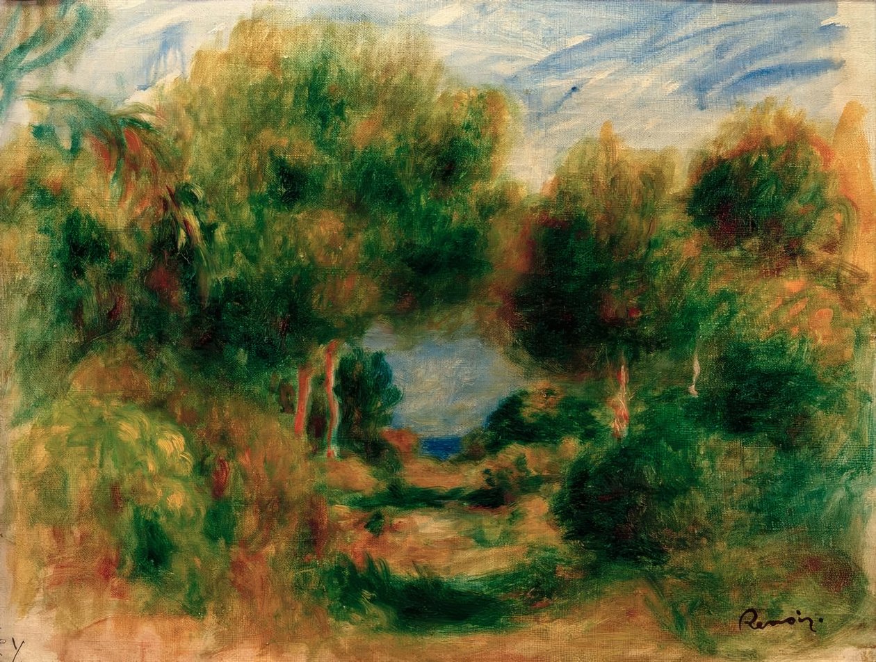 Ormanın dışında, denizin dibinde by Pierre Auguste Renoir