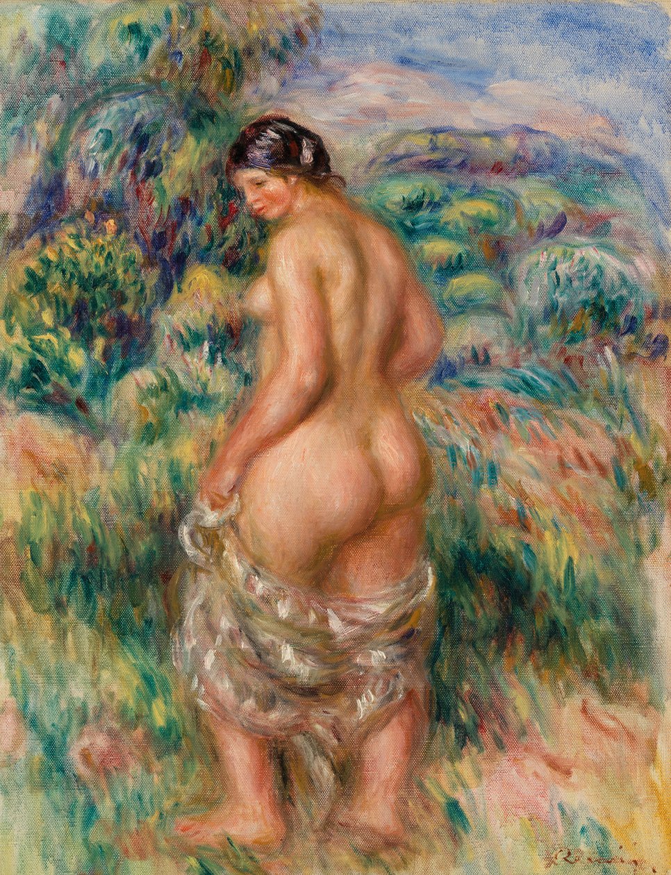 ayakta yüzücü by Pierre Auguste Renoir