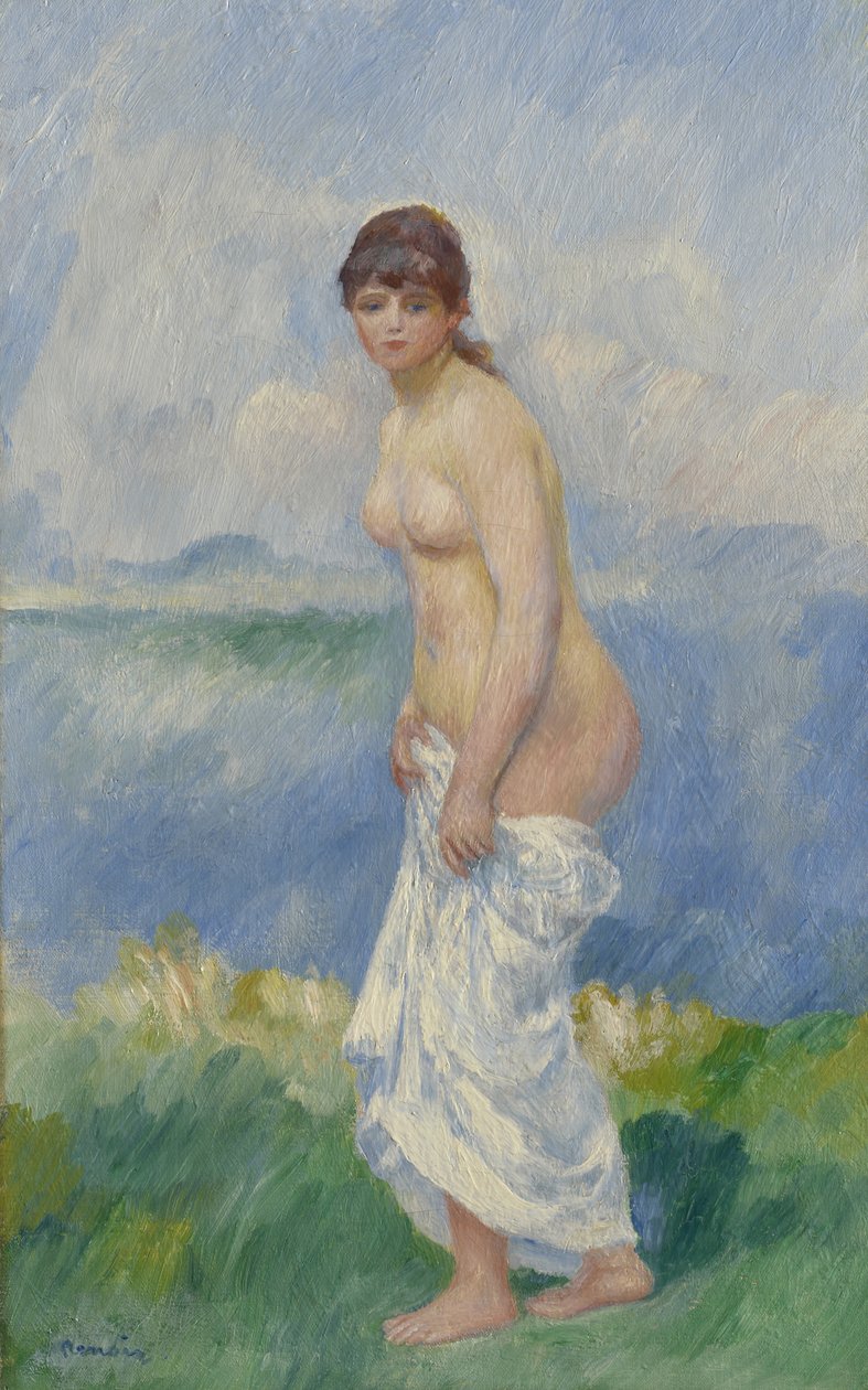 Ayakta Yıkanan Kişi, 1885 dolayları by Pierre Auguste Renoir