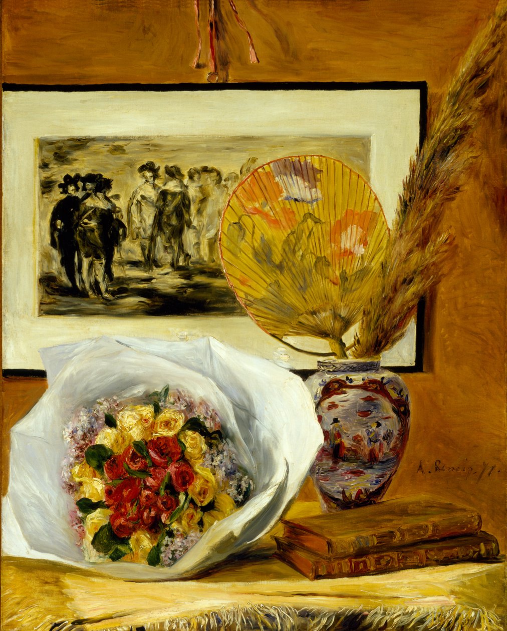 Buket ile Natürmort by Pierre Auguste Renoir