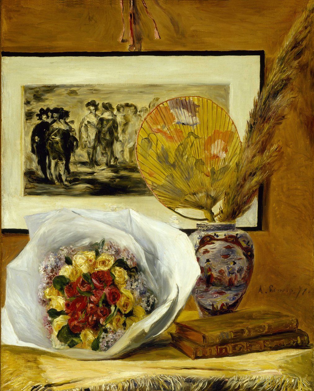 Buketli Natürmort, 1871 by Pierre Auguste Renoir