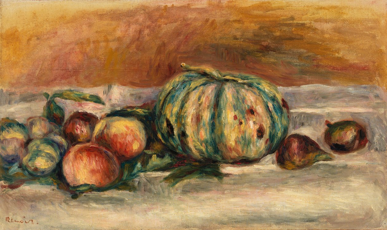 Kavunlu Natürmort (Doğa morte au melon) by Pierre Auguste Renoir