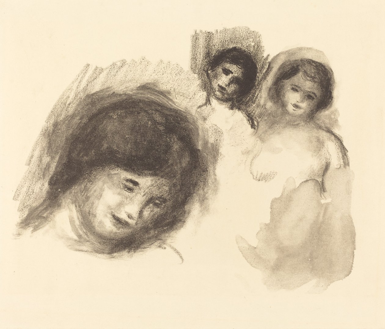 Üç Eskizli Taş Üç Eskizli Taş, 1904. by Pierre Auguste Renoir