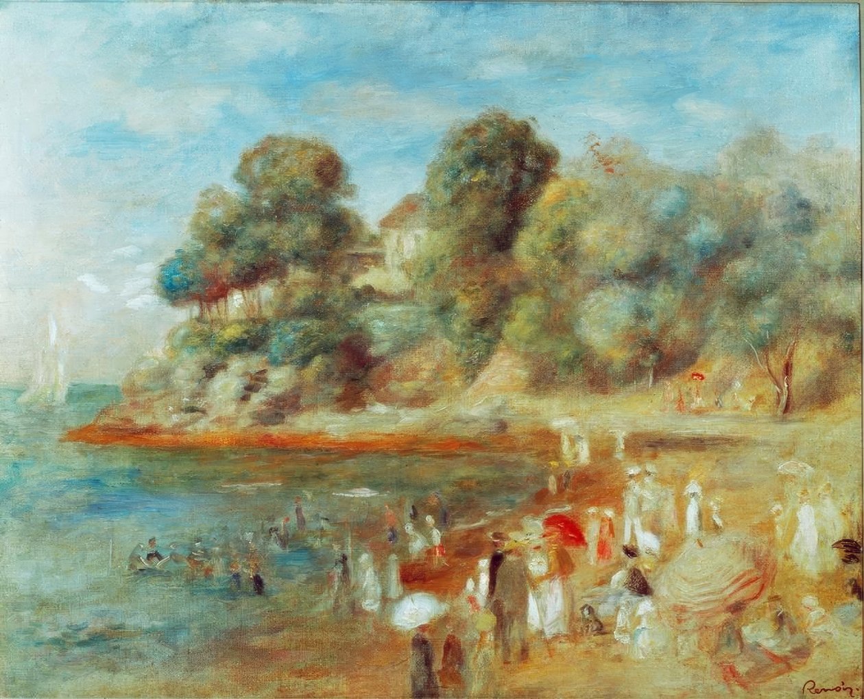 Strand bei pornic by Pierre Auguste Renoir