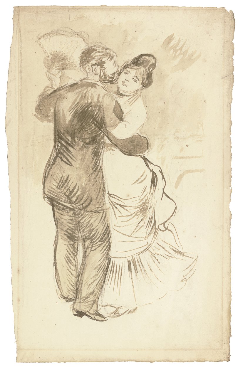 'Kırsal Dans' Çalışması by Pierre Auguste Renoir