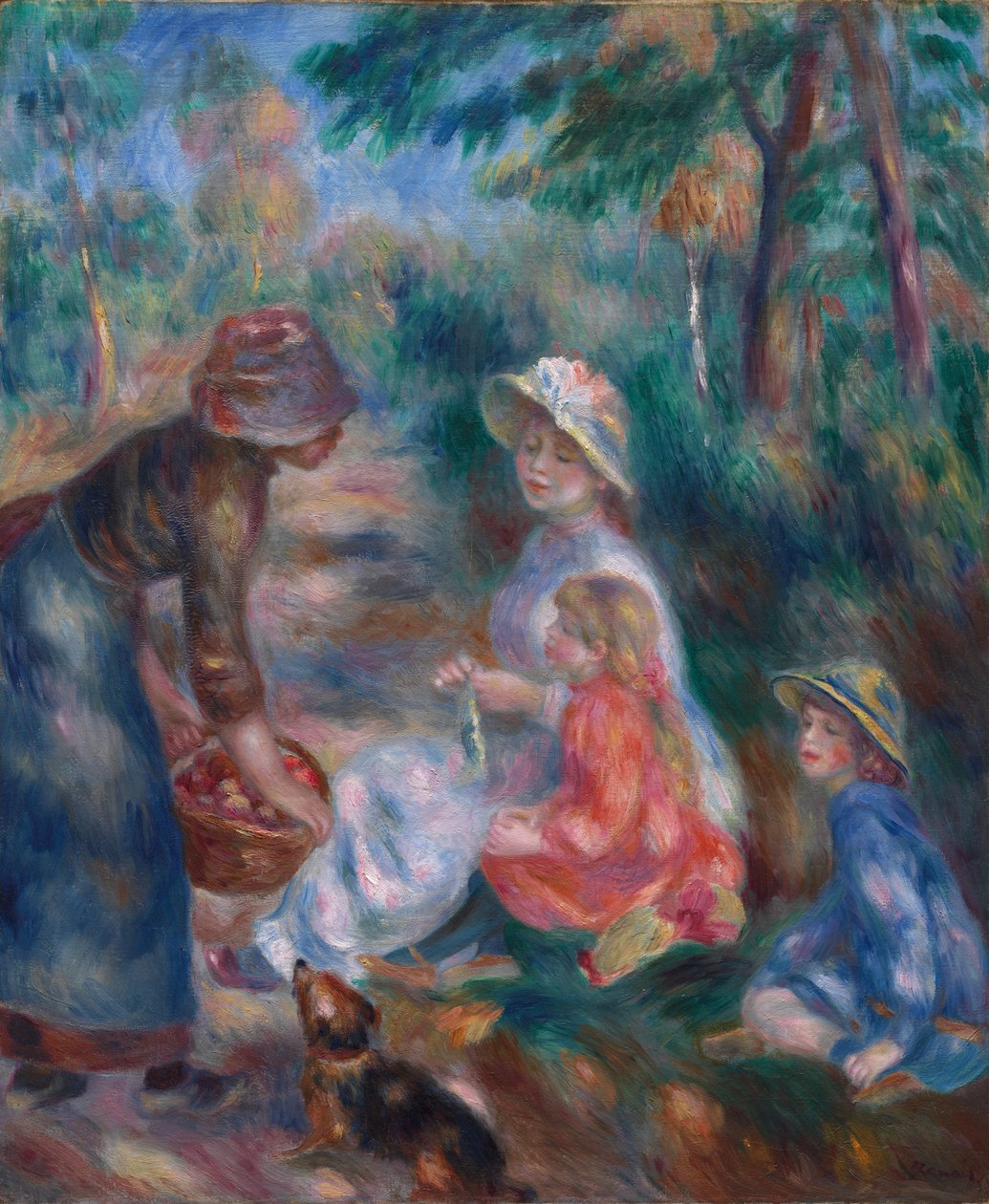 elma satıcısı by Pierre Auguste Renoir