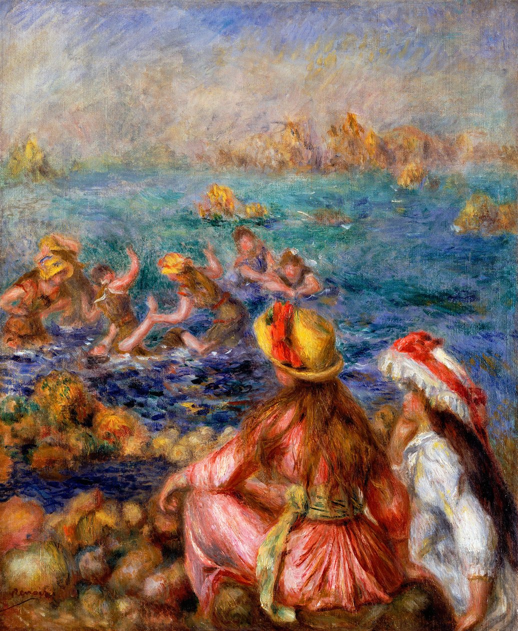 Yıkananlar, 1892 by Pierre Auguste Renoir
