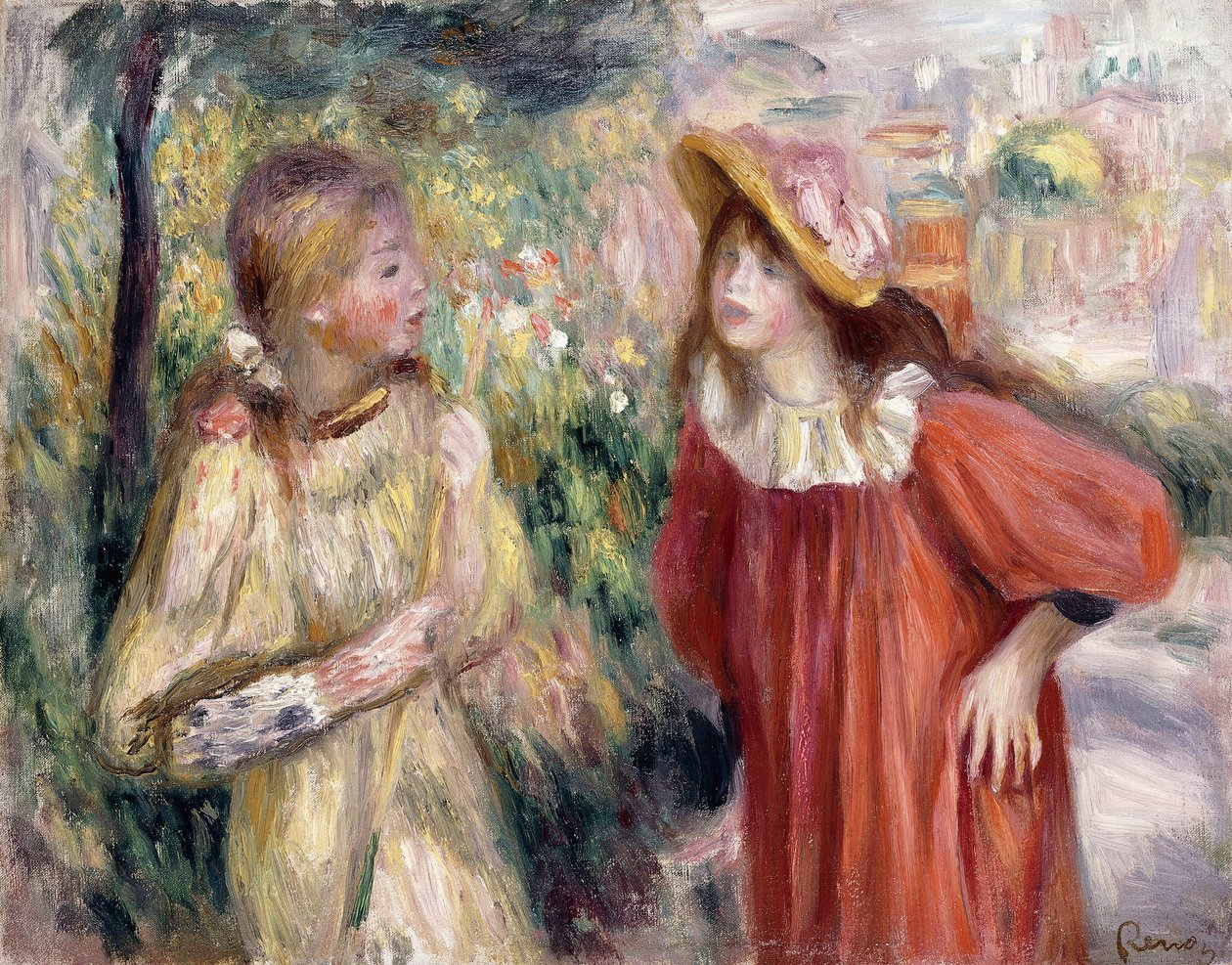 Konuşma, 1895 by Pierre Auguste Renoir