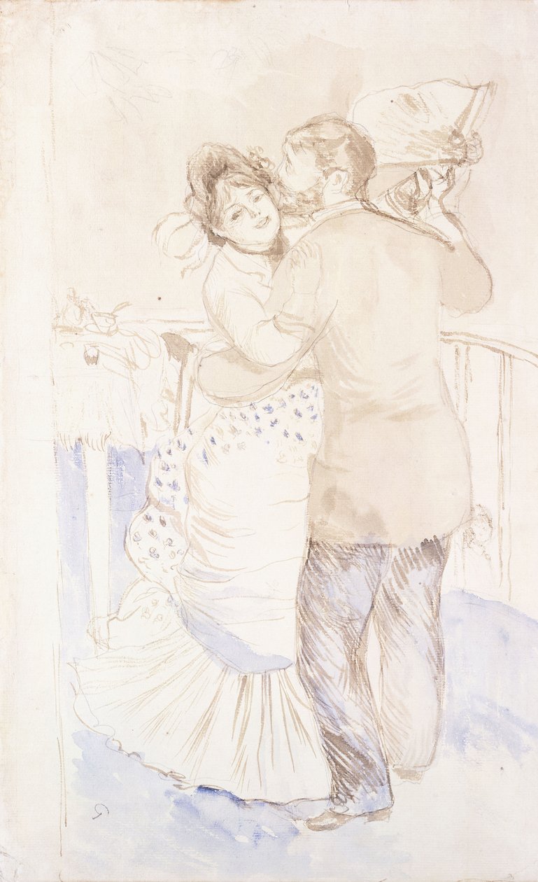 Köy Dansı, 1883 by Pierre Auguste Renoir