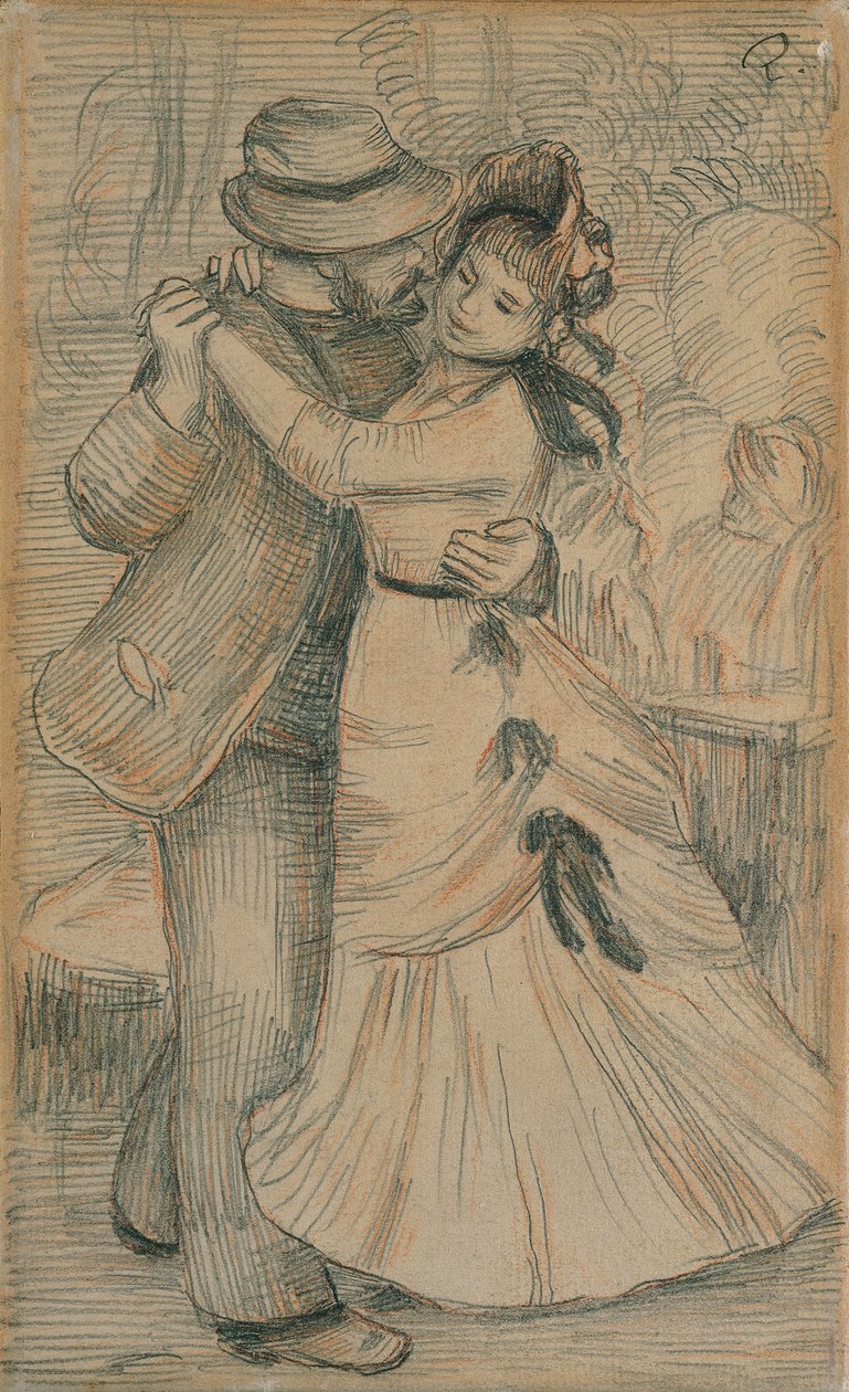 Köy Dansı, 1883 by Pierre Auguste Renoir