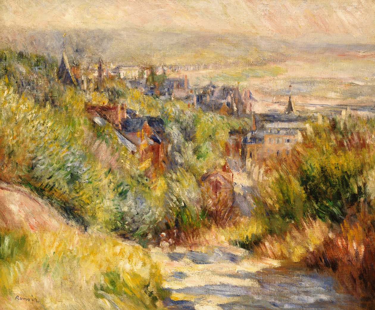 Trouville Tepeleri by Pierre Auguste Renoir