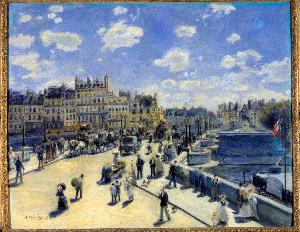 Paris'teki Pont Neuf by Pierre Auguste Renoir