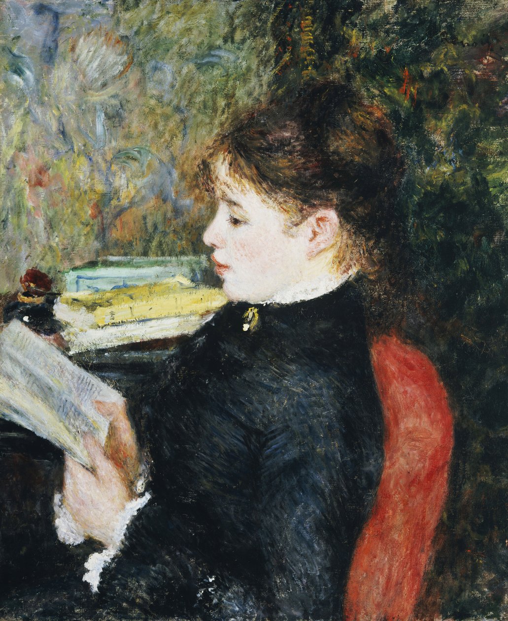 Okuyucu, 1877 by Pierre Auguste Renoir