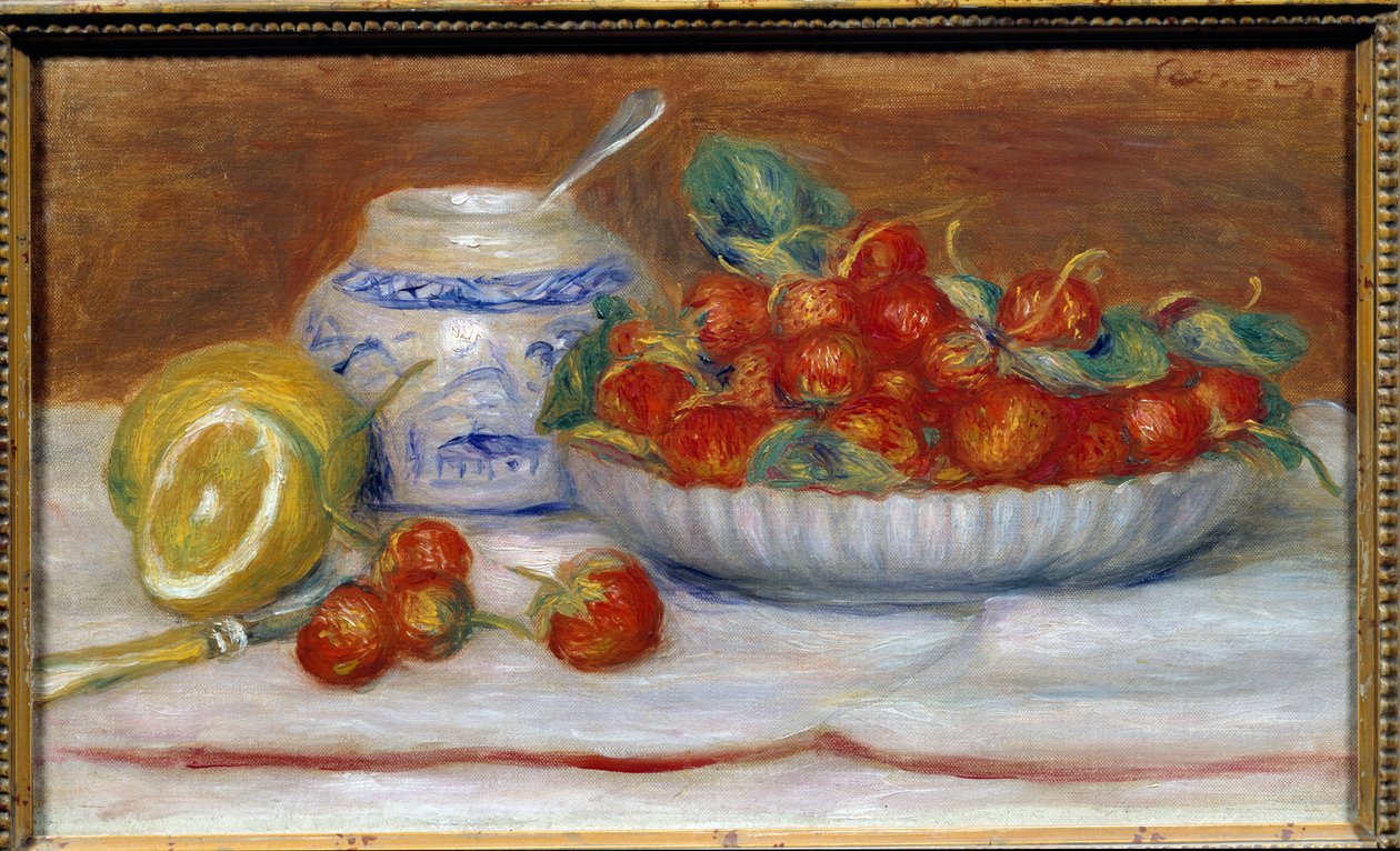 Çilek Tablosu Pierre Auguste Renoir (1841-1919) by Pierre Auguste Renoir