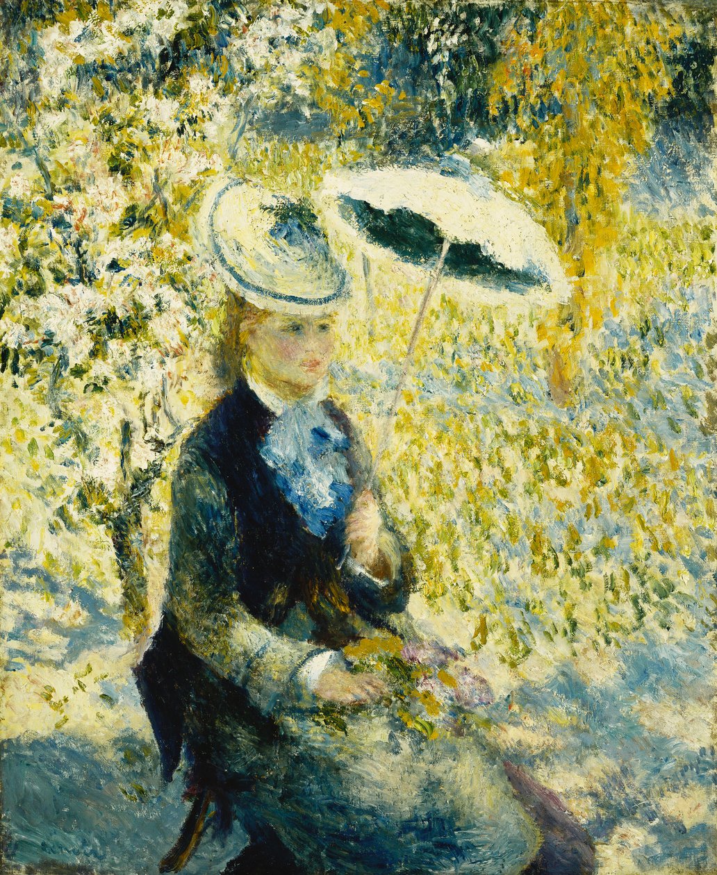 Şemsiye; Ombrelle, 1878 by Pierre Auguste Renoir