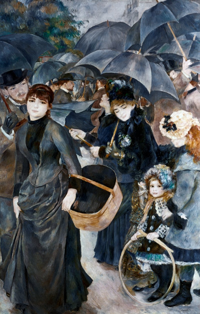 Şemsiyeler, 1881-1886 by Pierre Auguste Renoir