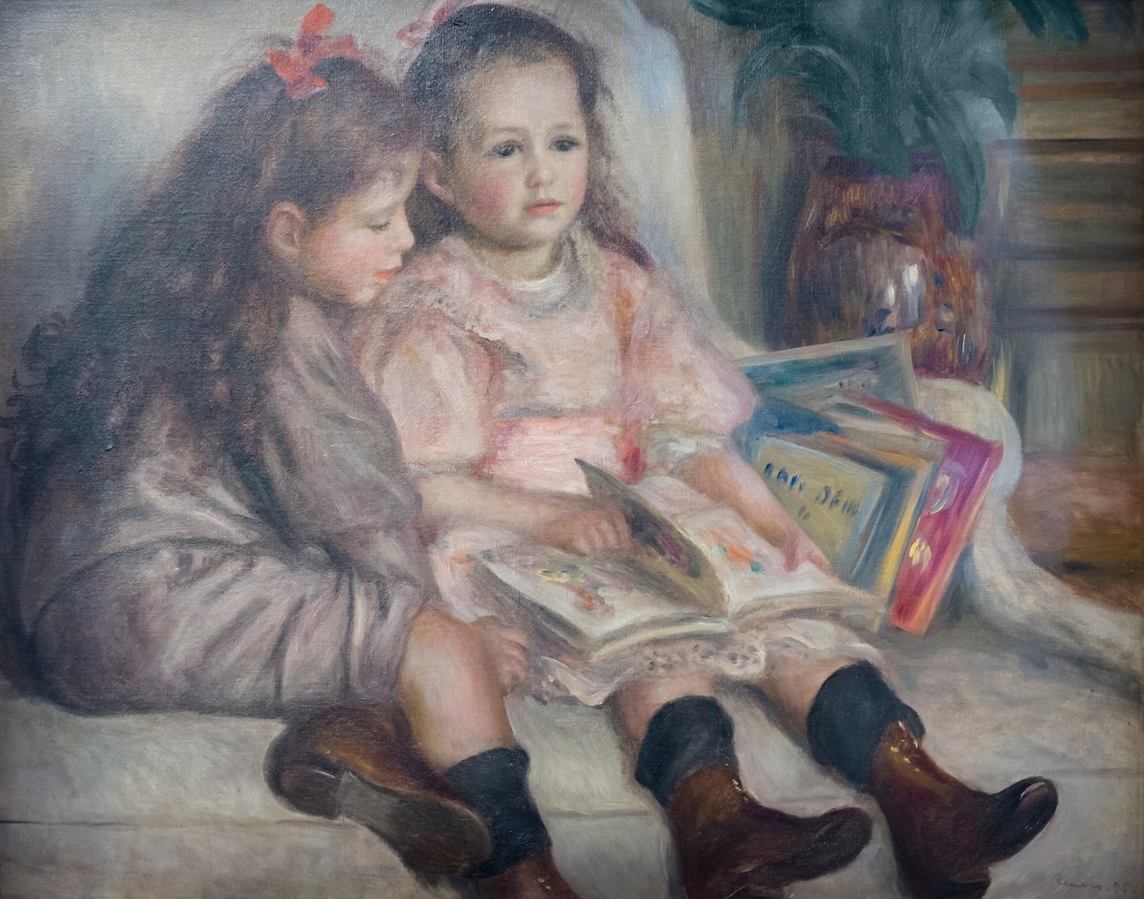 Martial Caillebotte'nin çocukları by Pierre Auguste Renoir