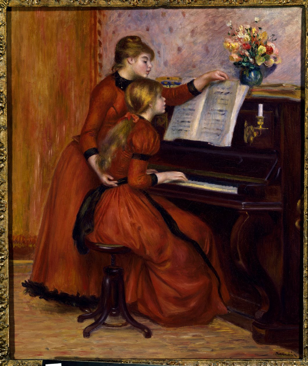 Piyano lecon Tablosu Pierre Auguste Renoir (1841-1919) by Pierre Auguste Renoir