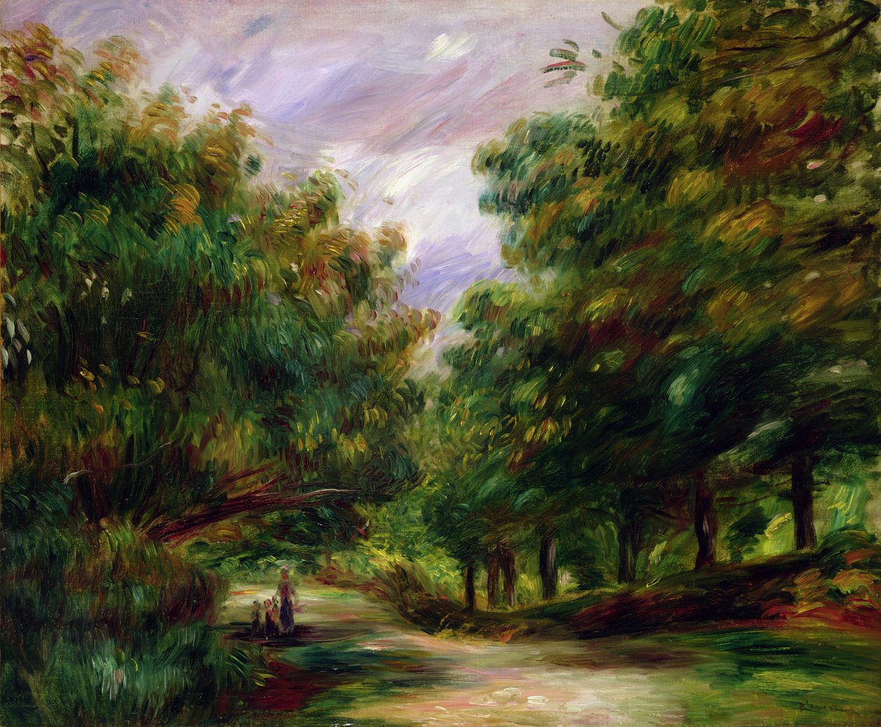 Cagnes yakınlarındaki yol, 1905 by Pierre Auguste Renoir