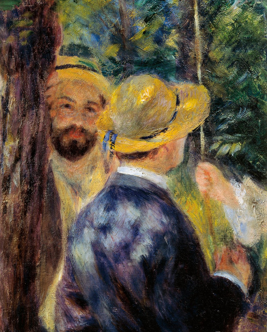 Salıncak (detay). Norbert Goeneutte, Fransız ressam (1854-1894) portresi by Pierre Auguste Renoir