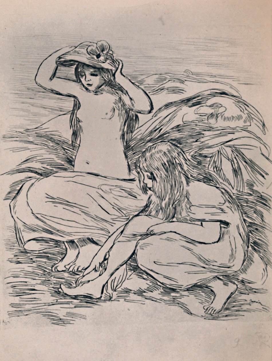 İki Yıkanan, 1946 by Pierre Auguste Renoir